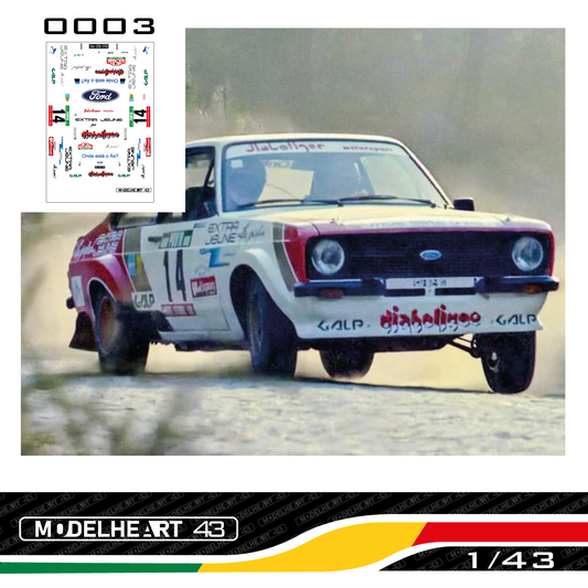 Decalque Ford Escort Mk2 - Joaquim Santos