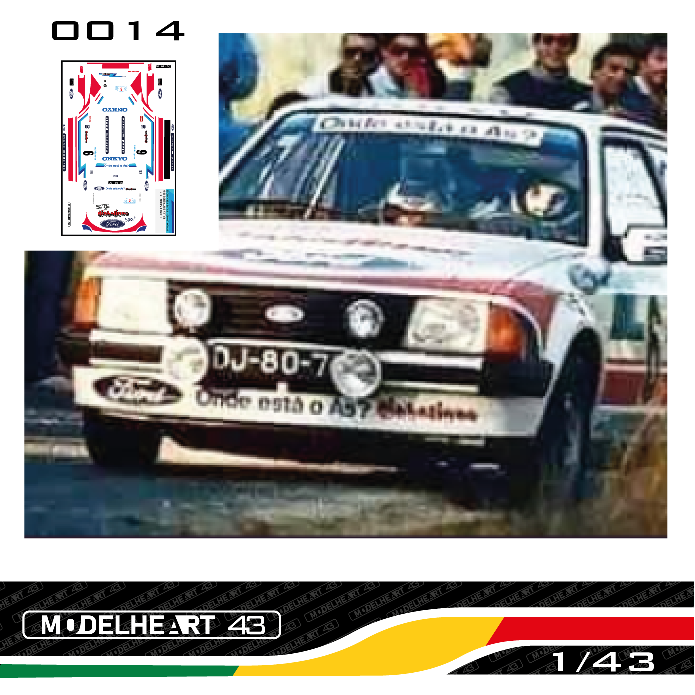 Decalque Ford Escort Xr3i - Paulo Longo