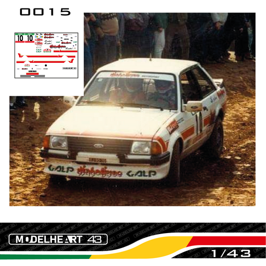 Decalque Ford Escort Mk3 Rs 1600i Diabolique- Joaquim Santos