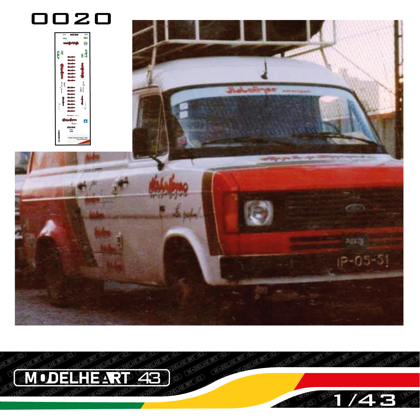 Decalque Ford Transit Mk2 Lwt - Diabolique Rally Team