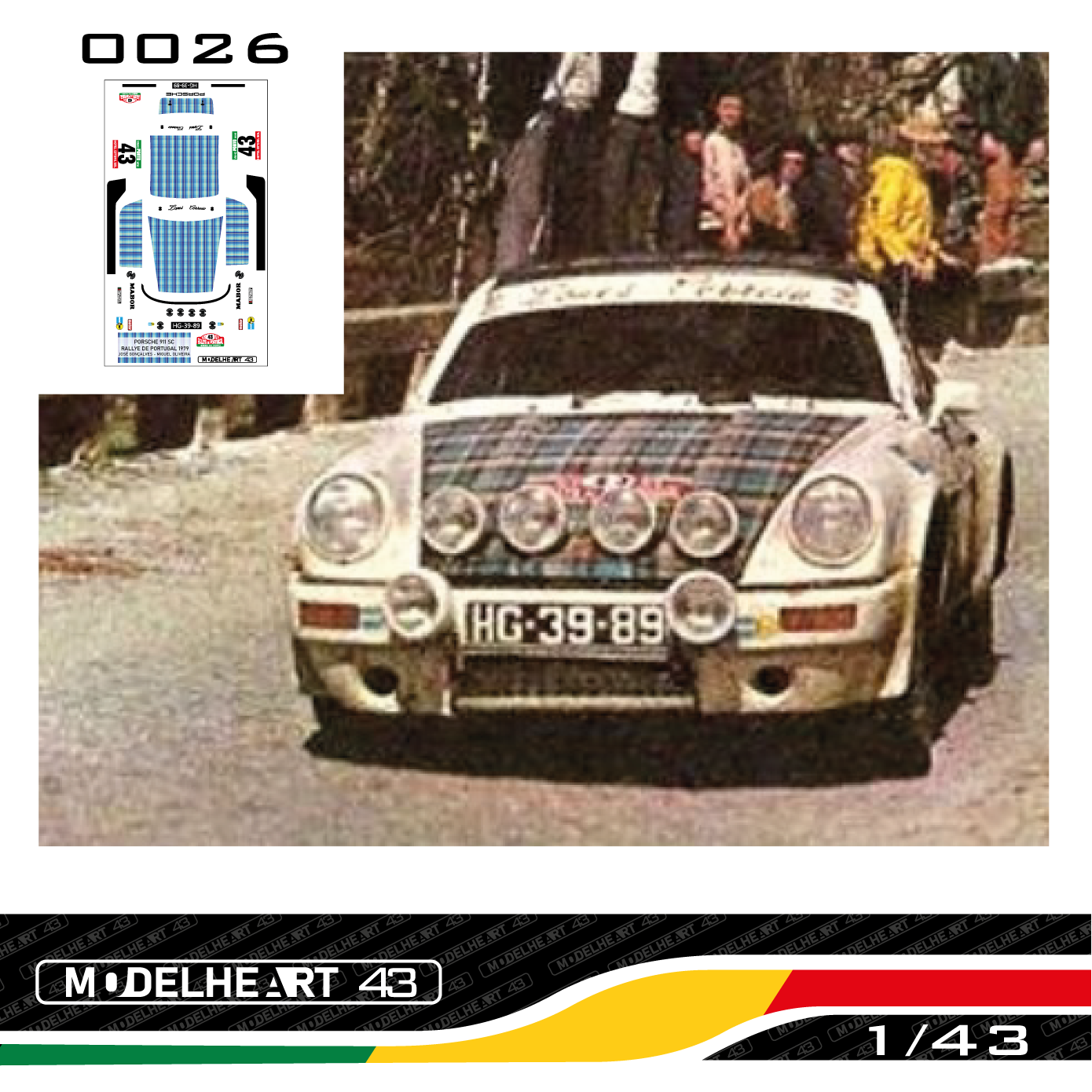 Decalque Porsche 911 SC - José Gonçalves