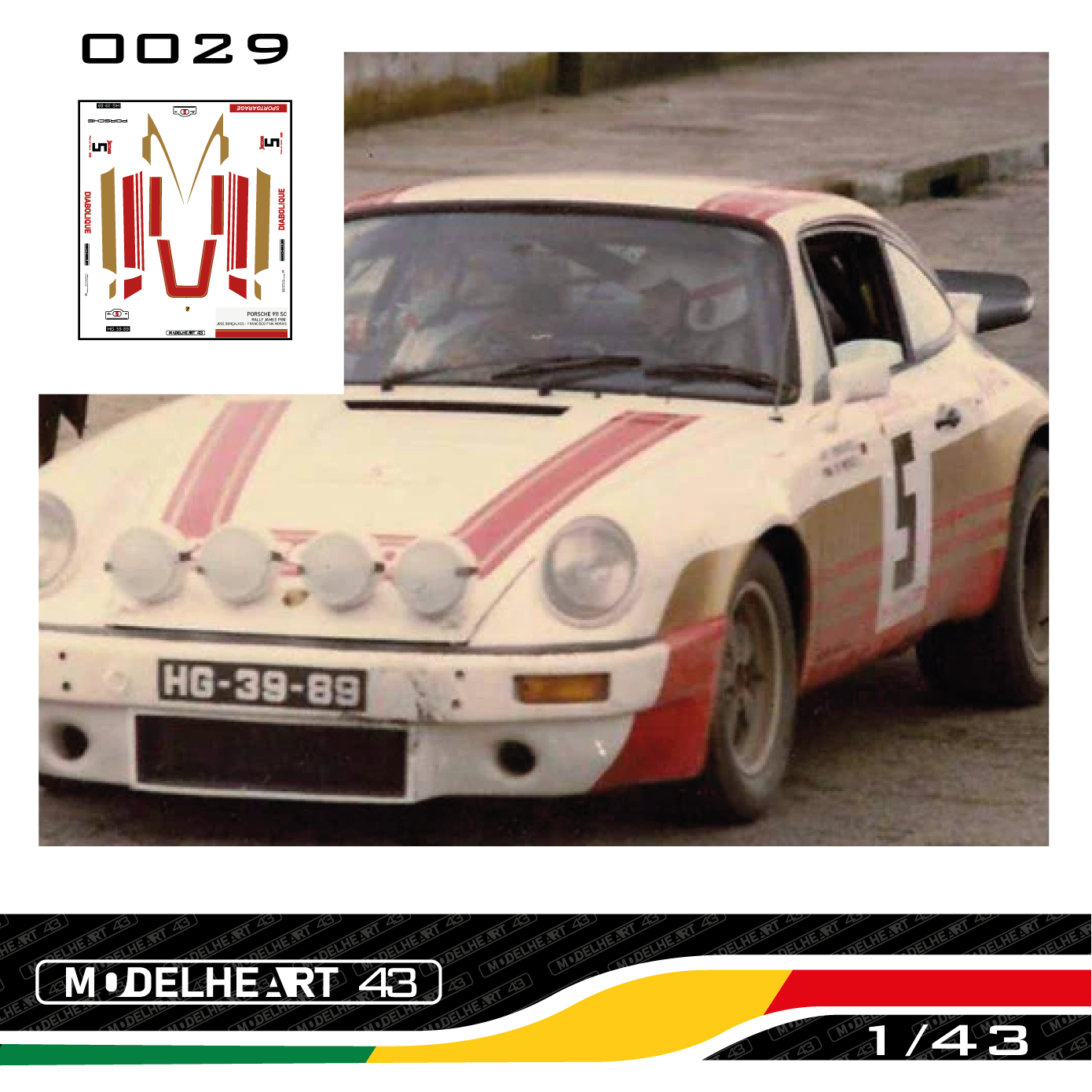 Decalque Porsche 911 Sc Diabolique- José Gonçalves