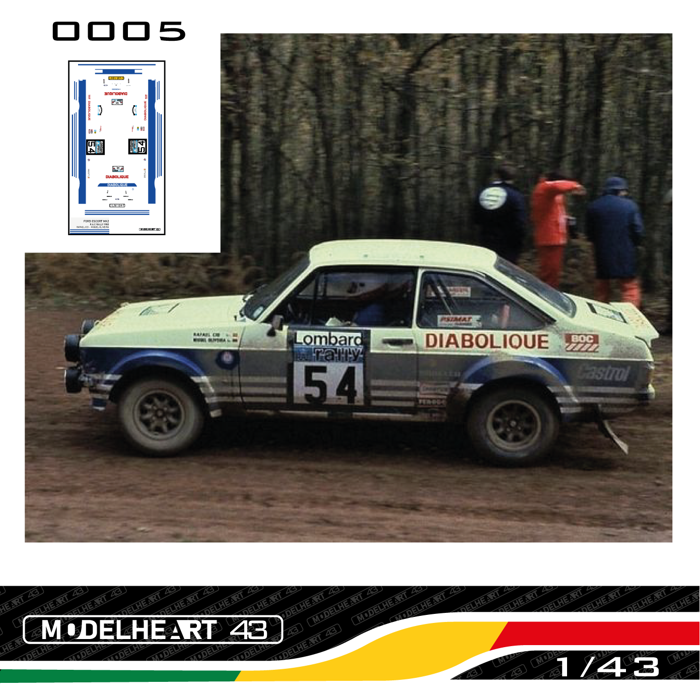 Decalque Ford Escort Mk2 Diabolique- Rafael Cid