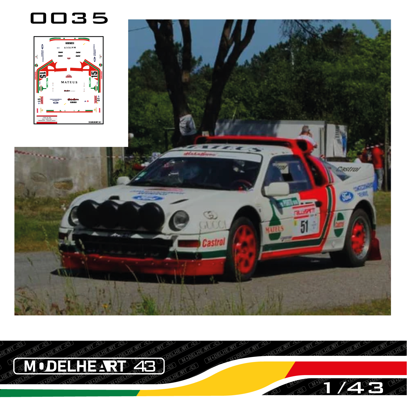 Decalque Ford Rs200 Diabolique- Homenagem Joaquim Santos