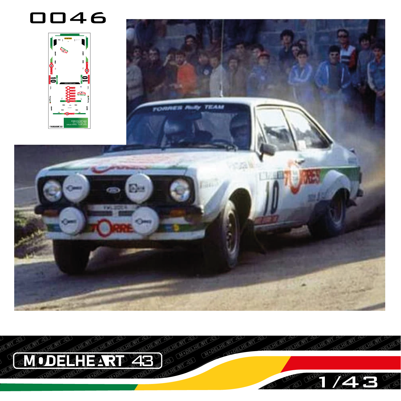 Decalque Ford Escort Mk2 - Carlos Torres