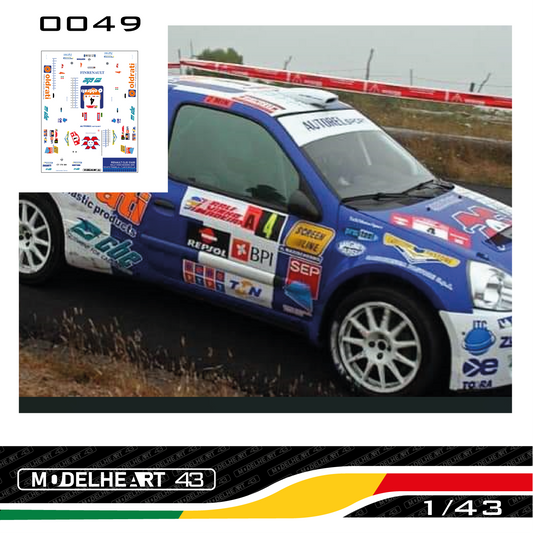 Decalque Renault clio S1600 - R.Travaglia