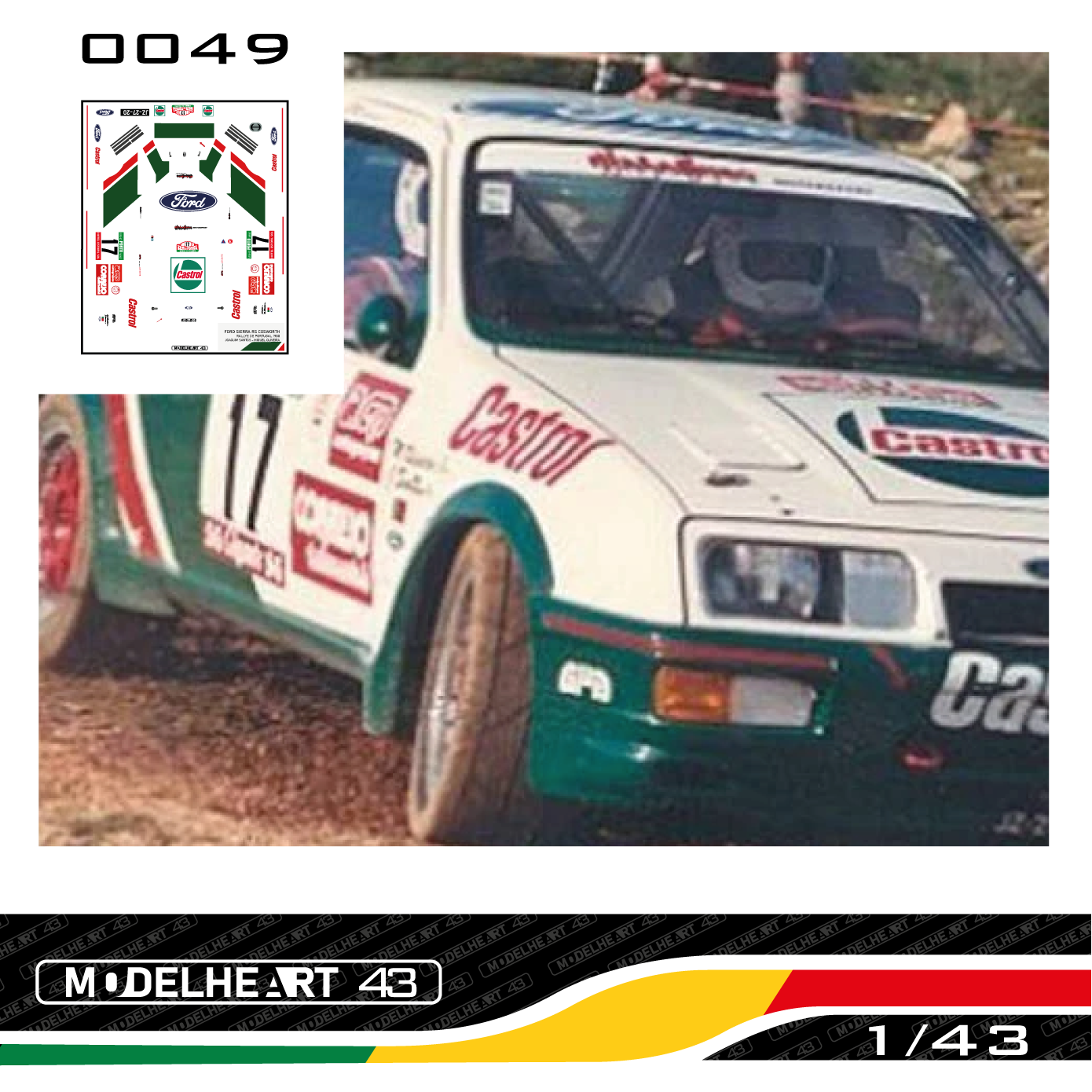 Decalque Ford Sierra - J.Santos