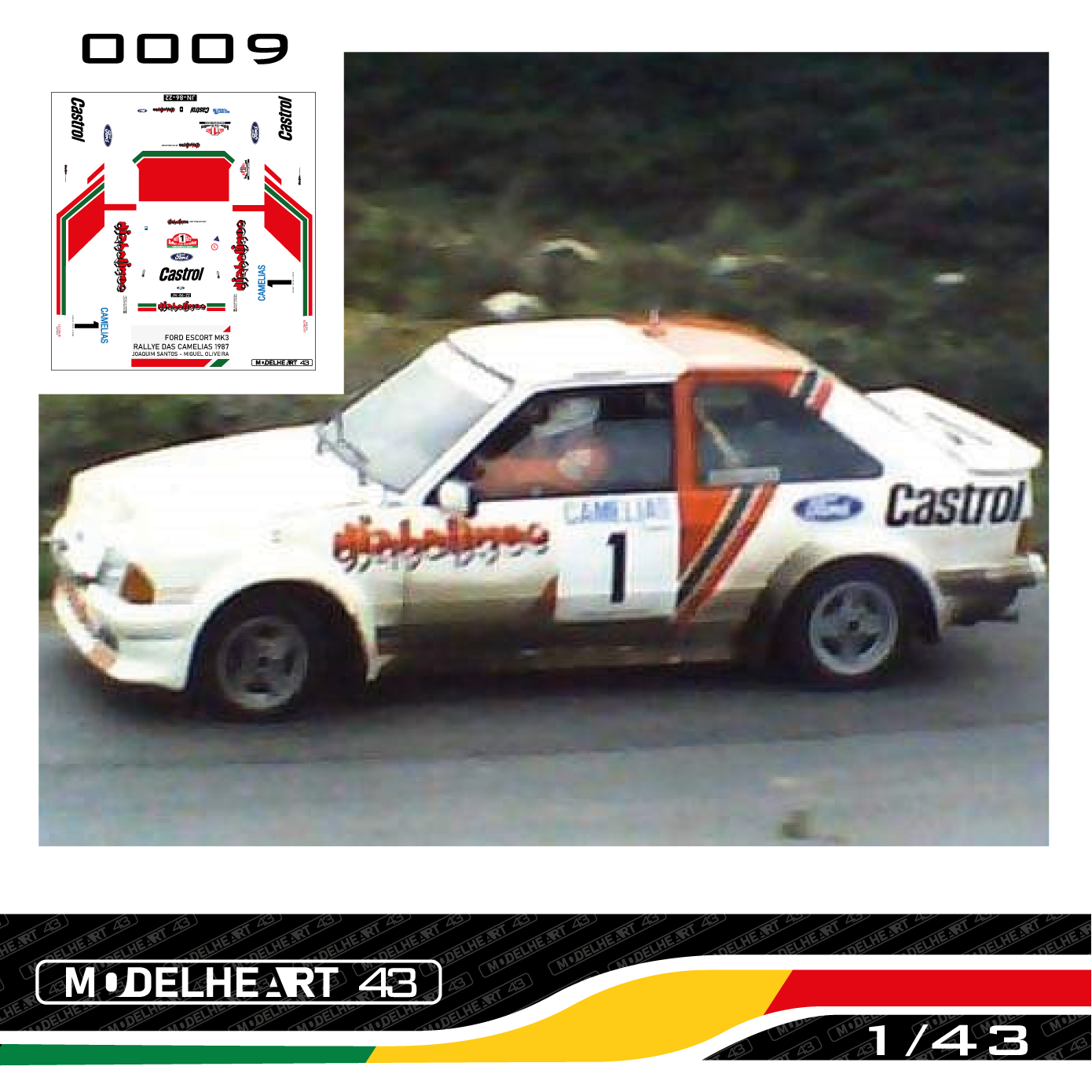 Decalque Ford Escort Mk3 Diabolique- Joaquim Santos