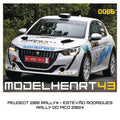 DECALQUE - PEUGEOT 208 RALLY4 - 1/43