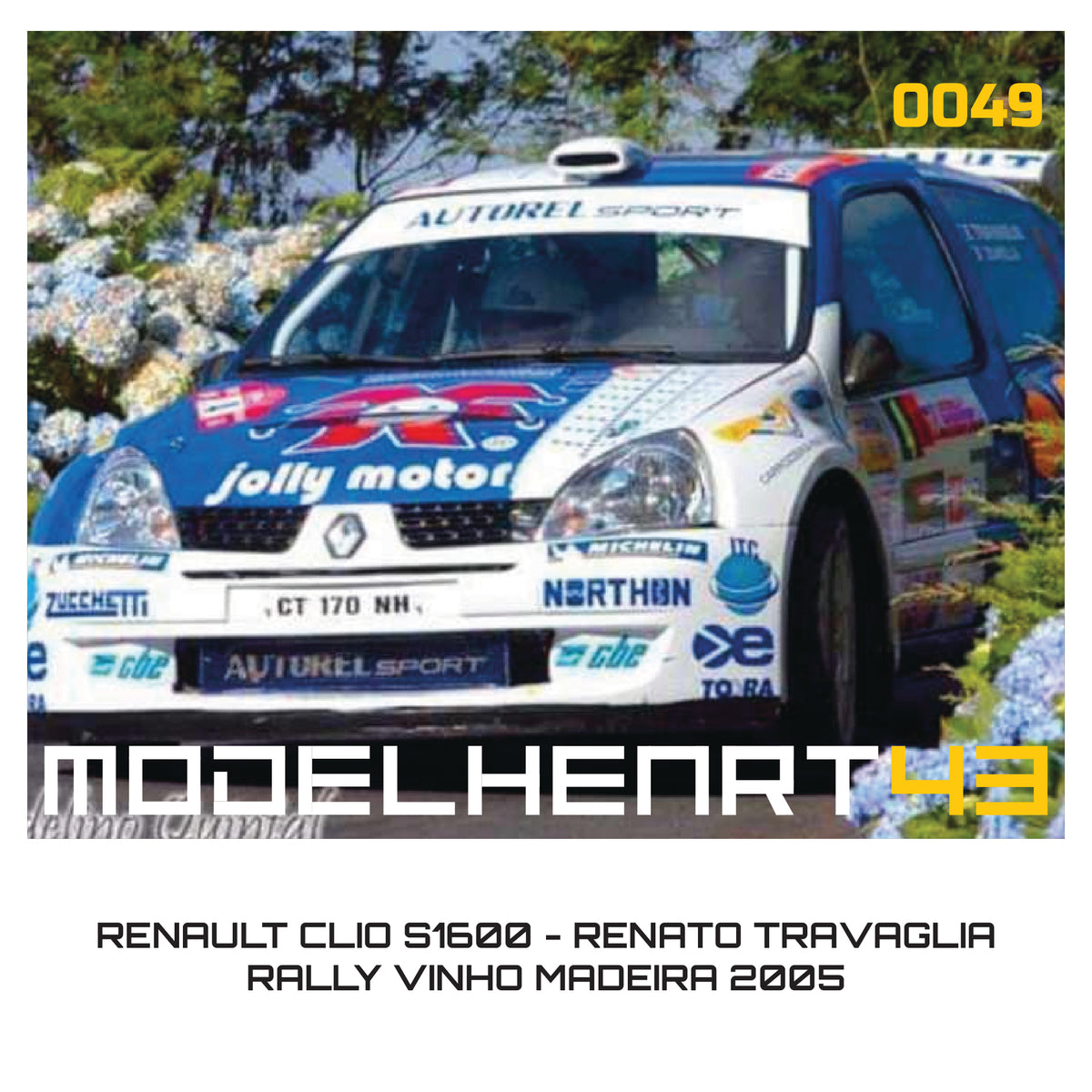 DECALQUE - RENAULT CLIO S1600 - 1/43