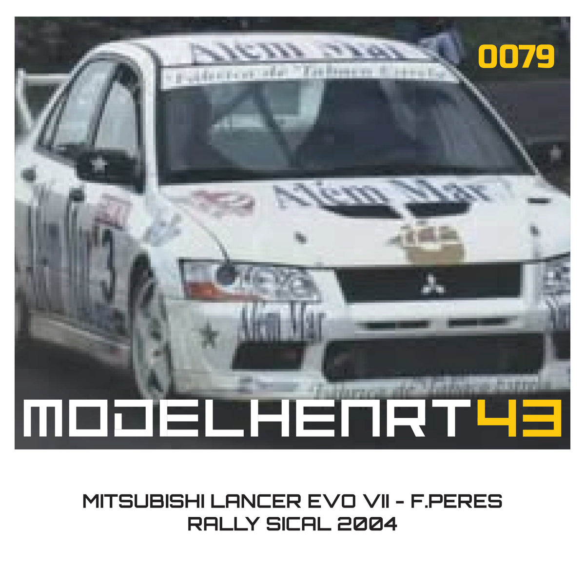 DECALQUE - MITSUBISHI LANCER EVO VII - 1/43