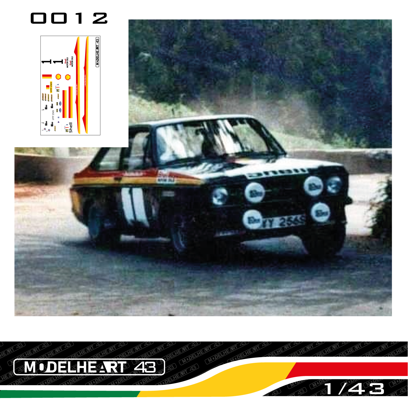 Decalque Ford Escort Mk2 - Ari Vatanen